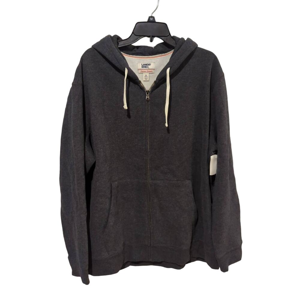 Lands End Serious Sweats Full Zip Hoodie, NWT, XXL